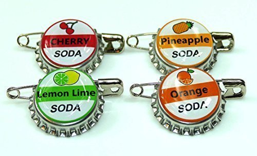 Product Cover 4 ELLIE SODA bottle cap pins INSPIRED by Disney UP Set Up for Costume