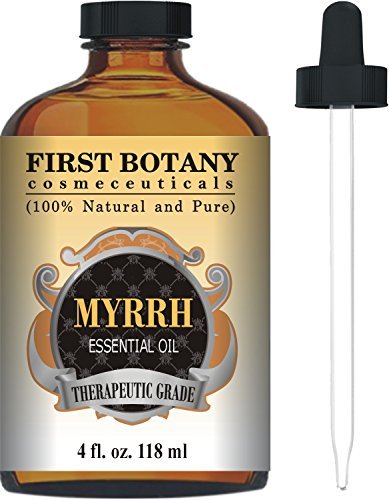 Product Cover Myrrh Essential Oil 4 fl. oz. With a Glass Dropper - 100% Pure and Natural with Premium Quality & Therapeutic Grade - Ideal for Aromatherapy, Massages and Maintaining Healthy Skin