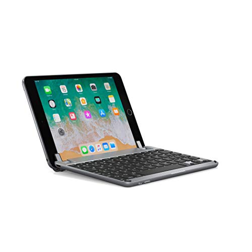 Product Cover BrydgeMini Keyboard for iPad Mini 1,2 and 3. Backlit, Aluminum, Bluetooth, Rotating Hinges, 180 Degree Viewing. (Space Gray)