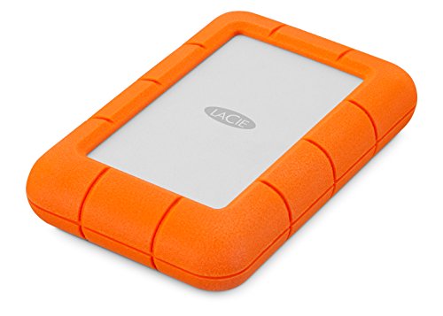 Product Cover LaCie Rugged Mini 4TB External Hard Drive Portable HDD - USB 3.0 USB 2.0 Compatible, Drop Shock Dust Rain Resistant Shuttle Drive, for Mac and PC Computer Desktop Workstation PC Laptop (LAC9000633)