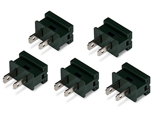 Product Cover Holiday Lighting Outlet Male Green Slip Plug, Zip Plug, Vampire Plug, Gilbert Plug, Slide Plug (25, SPT-1)