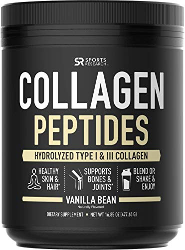 Product Cover Collagen Peptides Powder (41 Servings) | The Only Non-GMO Verified Hydrolyzed Collagen Peptides Brand Available - Vanilla Bean