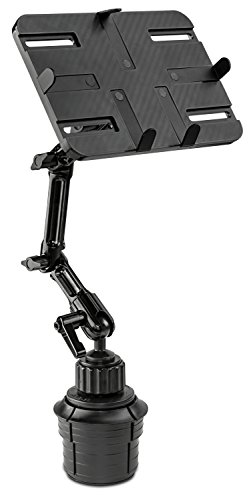 Product Cover Mount-It! Premium Cup Holder Tablet Mount for Cars - Tablet ELD Mount - Heavy Duty Aluminum Tablet Mount For iPad, Galaxy, & Fire Tablets (MI-7320)