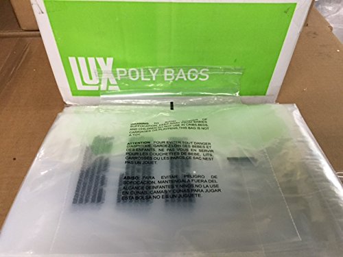 Product Cover 1000 9x12 Self Seal Suffocation Warning Clear Poly Bags 1.5 mil