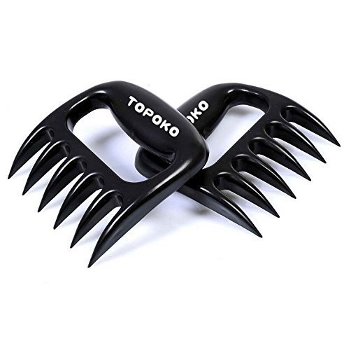 Product Cover TOPOKO Meat Claws -The Best Bear Claw Set For Handling Meat Very Useful Pulled Pork & Meat Turkey Shredder-Extra Durable and Heat Resistant-Great Tool For Your Smoker & Barbecue-Set of 2