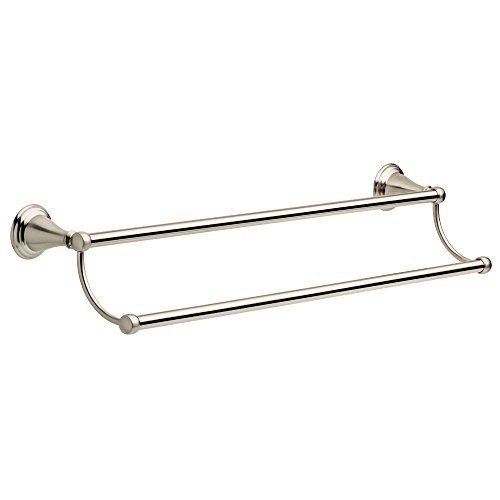 Product Cover Delta Faucet 79625-BN Double Towel Bar Rack, Spotshield Brushed Nickel