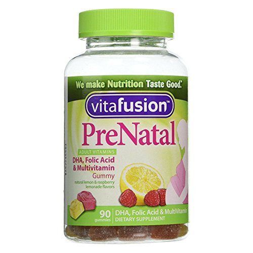 Product Cover Vitafusion Pre Natal Gummy Vitamins Dietary Supplement, Lemon & Raspberry Lemonade Flavors 90 Each