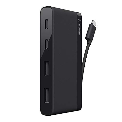 Product Cover Belkin USB-IF Certified 4-Port Mini USB-C Hub with Two USB-C & Two USB-A Ports (Not Supporting Pass-Through Charging)
