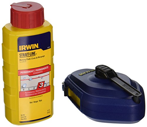 Product Cover IRWIN STRAIT-LINE Chalk Line, Speedline Reel, Red, 100 ft. (1932885)