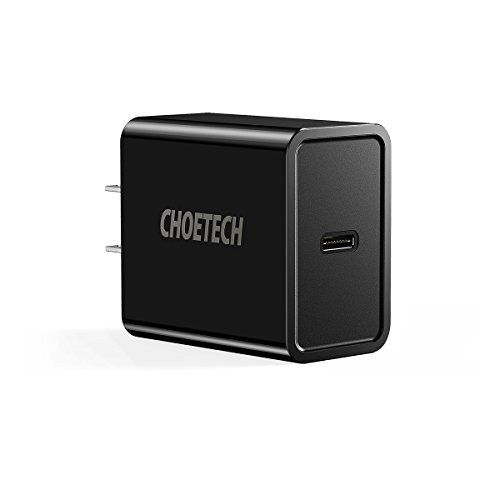 Product Cover CHOETECH USB C Charger, 18W Power Delivery Type C Wall Charger USB-C Power Adapter Compatible iPhone 11/11 Pro/11 Pro Max/X/XS/XS Max/XR,iPad Pro,Galaxy Note 10+/Note 10/Note 9,Google Pixel 3/3 XL