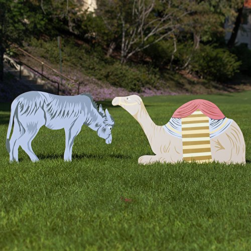 Product Cover Outdoor Nativity Store Outdoor Nativity Set Add-on - Donkey and Camel (Large, Color)