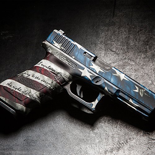Product Cover GunSkins Pistol Skin - Premium Vinyl Gun Wrap with Precut Pieces - Easy to Install and Fits Any Handgun - 100% Waterproof Non-Reflective Matte Finish - Made in USA