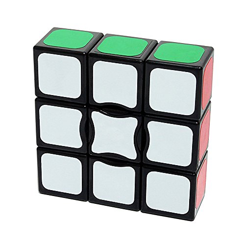 Product Cover I-xun 1x3x3 Magic Cube, Sticker 133 Floppy Cube Puzzle (2.24 x 2.24 x 0.75 Inches - Black)
