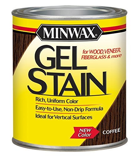 Product Cover Minwax 260914444 Interior Wood Gel Stain, 1/2 pint, Coffee