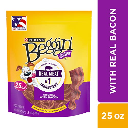 Product Cover Purina Beggin' Strips Bacon Flavor Dog Treats - (2) 25 oz. Pouches