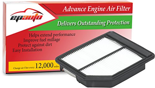 Product Cover EPAuto GP165 (CA10165) Replacement for Honda Extra Guard Rigid Panel Engine Air Filter for Civic (2006-2011), Suggest Replace with Cabin Air Filter with CP134 (CF10134)