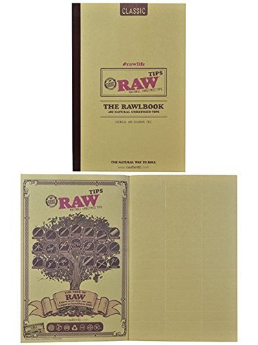 Product Cover RAW Classic Rawlbook 480 Count Book of Natural Unrefined Rolling Tips by Raw