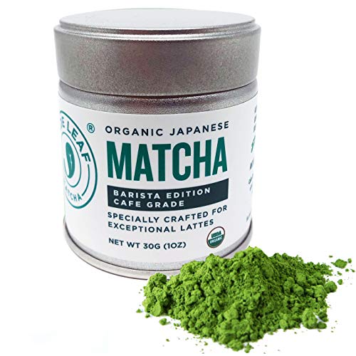 Product Cover Matcha Green Tea Powder, Organic - Authentic Japanese Origin, Superior Quality, Premium Culinary Grade (Preferred By Chefs and Cafes for Blending & Baking) - Jade Leaf Brand [30g Starter Size]