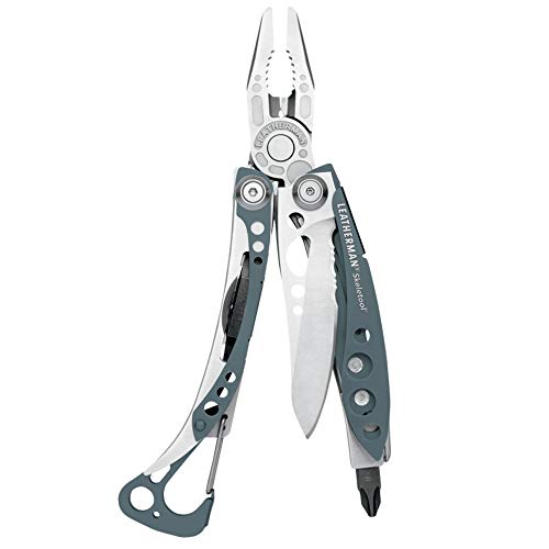 Product Cover LEATHERMAN - Skeletool Lightweight Multitool with Combo Knife and Bottle Opener, Blue