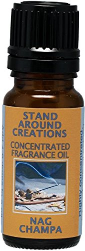 Product Cover Concentrated Fragrance Oil - Nag Champa: Has the aroma of incense; patchouli, sandalwood, and dragon's blood. Made with natural essential oils.(.33 fl.oz.)