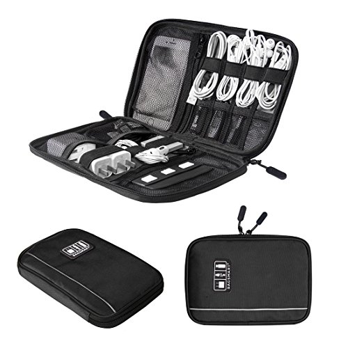 Product Cover BAGSMART Small Travel Electronic Accessories Bag, Black