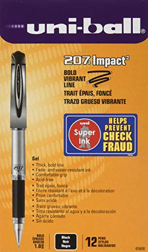 Product Cover 207 Impact Roller Ball Stick Gel Pen, Black Ink, Bold
