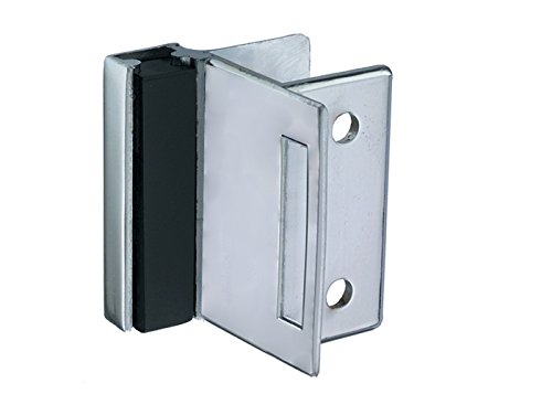 Product Cover Harris Hardware TP5110-I Strike & Keeper Die Cast Zamac Chrome Plated Square Edge Partition with 1-1/4