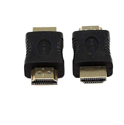 Product Cover 19 Pin HDMI Male Type A to HDMI Male Type A M M Extender Adapter Converter Coupler Connector for HDTV 2-PACK Gold plated