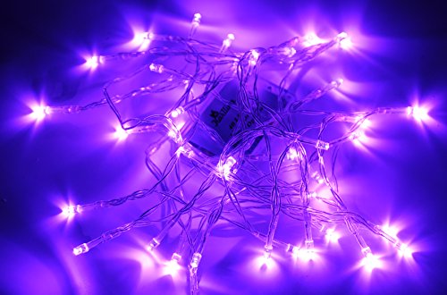 Product Cover Karlling Battery Operated Purple 40 LED Fairy Light String Wedding Party Xmas Christmas Decorations(Purple)