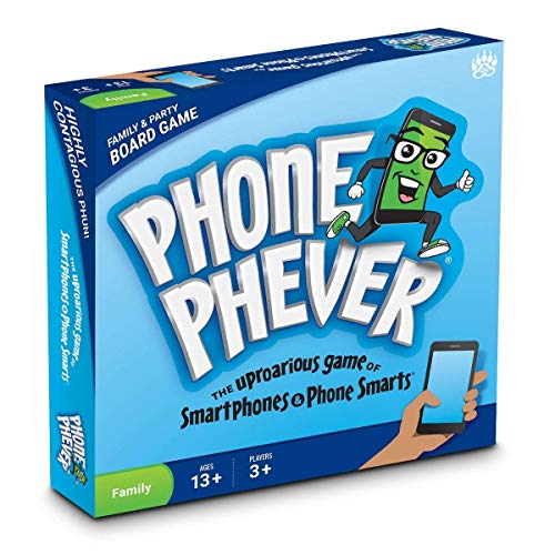 Product Cover Phone Phever Board Game - Best New Fun Fast-Paced Family-Friendly Party Board Game - It's a Phonetastic Race to Answer Fascinating Trivia Questions & Complete Hilarious Challenges!
