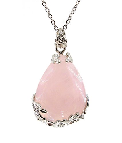 Product Cover KISSPAT Teardrop Necklace Natural Crystal Stone Pendant on 20