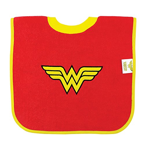 Product Cover Bumkins Baby Bib, Absorbent Cotton Pullover Bib, DC Comics, Wonder Woman