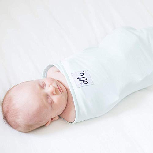 Product Cover The Ollie Swaddle (Sky) - Helps to Reduce The Moro (Startle) Reflex - Made from a Custom Designed Moisture-Wicking Material-No overheating-Size Adjustable for All Months of Babies