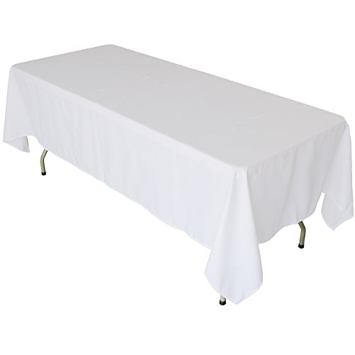 Product Cover KAITATSU SEN Rectangular Polyester Fabric Tablecloth, White, 60x102-inch