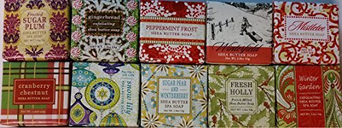 Product Cover Greenwich Bay Trading Company Holiday Soap Sampler 10 Pack of 1.9oz Bars Only Winter Fragrances - Bundle 10 items
