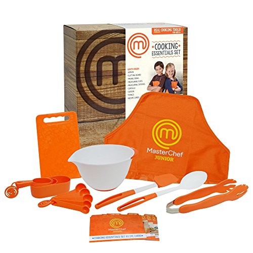 Product Cover MasterChef Junior Cooking Essentials Set - 9 Pc. Kit Includes Real Cookware for Kids, Recipes and Apron