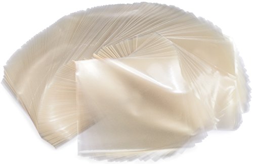 Product Cover Crinklee Clear Caramel, Candy and Chocolate Wrappers, Natural Cellophane, 1000 Square Sheets, 5x5 Inches