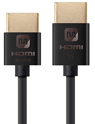 Product Cover Monoprice Ultra Slim Series Active High Speed HDMI Cable, 4K @ 60Hz, 18Gbps, 36AWG, YUV 4:2:0, 15ft, Black