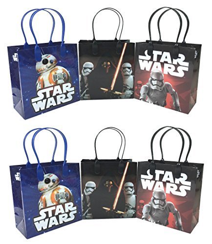 Product Cover Disney Star Wars The Force Awakens BB-8 12 Pcs Goodie Bags Party Favor Bags Gift Bags Birthday Bags