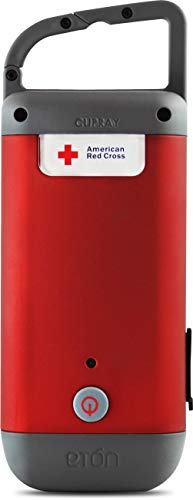 Product Cover American Red Cross Clipray Crank-Powered, Clip-On Flashlight & Smartphone Charger, Red, Pack of 2