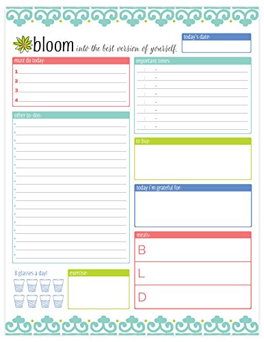 Product Cover bloom daily planners Daily Planning System Tear Off to Do Pad - Teal - 8.5