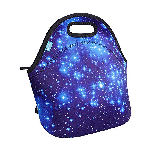 Product Cover Neoprene Lunch Tote OFEILY Insulated Lunch Bag with animal printed Blue star Middle