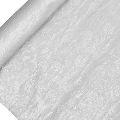 Product Cover Premium Floral Foil Wrapping Paper - 20 Feet by 10 Yards (White)