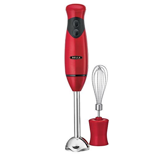 Product Cover BELLA 14460 Hand Immersion Blender with Whisk Attachment, 2.65 lb, Red