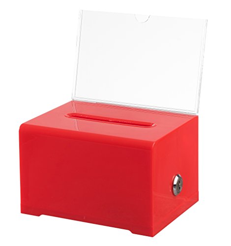 Product Cover Adir Acrylic Donation & Ballot Box with Lock (6.25