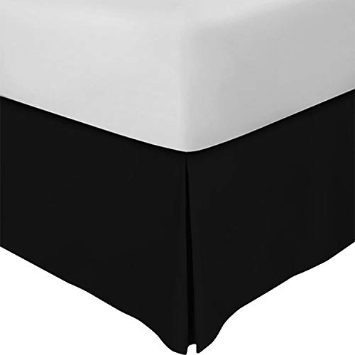 Product Cover Utopia Bedding King Bed Skirt,16 Inch Drop (Black)