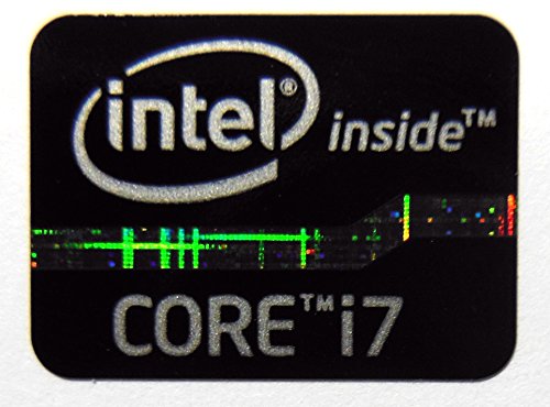 Product Cover Original Intel Core i7 Inside Sticker Black Edition 15.5 x 21mm [620]