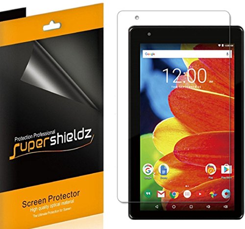 Product Cover (3 Pack) Supershieldz for RCA Voyager 7 inch Tablet 16GB Quad Core (RCT6873W42 KC, RCT6773W42BF, RCT6773W22BF) Screen Protector, High Definition Clear Shield (PET)