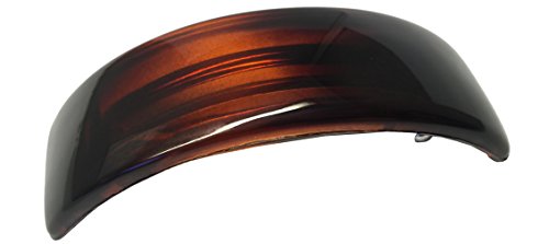 Product Cover Parcelona French Curved Tortoise Shell Strong Grip Celluloid Automatic Volume Hair Clip Hair Barrette