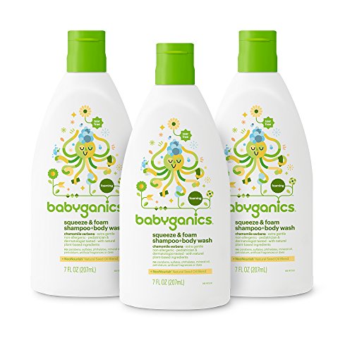 Product Cover Babyganics Baby Shampoo + Body Wash Pump Bottle, Chamomile Verbena, , 3 Pack, Packaging May Vary